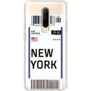 Прозрачный чехол Uprint OnePlus 7 Pro Ticket New York