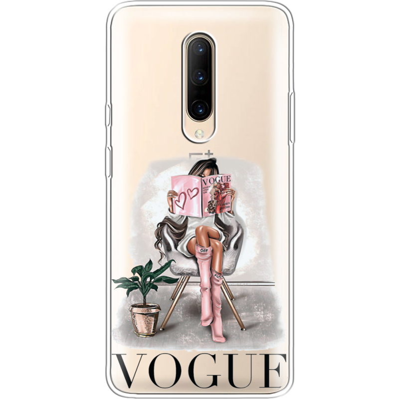 Прозрачный чехол Uprint OnePlus 7 Pro VOGUE