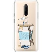 Прозрачный чехол Uprint OnePlus 7 Pro Segull in Cofee Pool