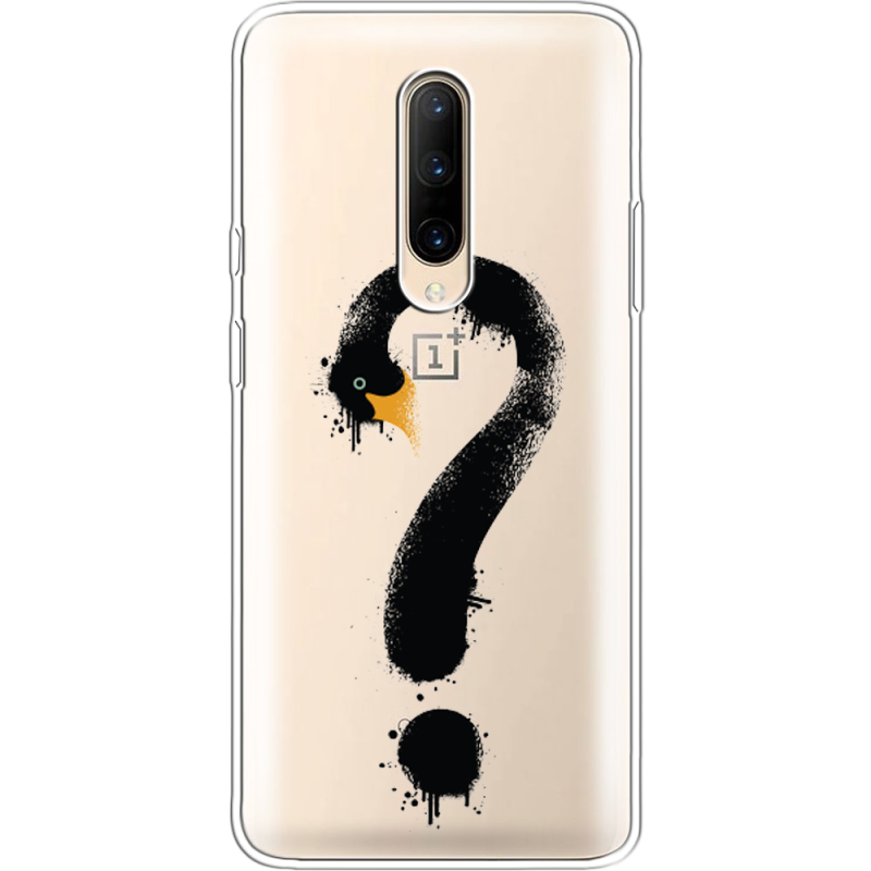 Прозрачный чехол Uprint OnePlus 7 Pro Swan question