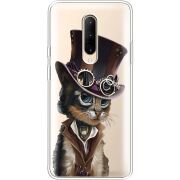 Прозрачный чехол Uprint OnePlus 7 Pro Steampunk Cat