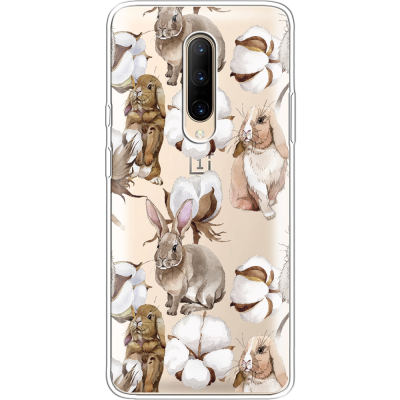 Прозрачный чехол Uprint OnePlus 7 Pro Cotton and Rabbits