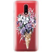 Чехол со стразами OnePlus 7 Ice Cream Flowers