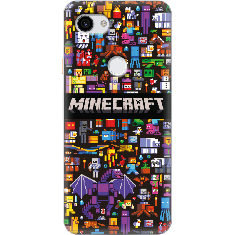 Чехол Uprint Google Pixel 3a Minecraft Mobbery