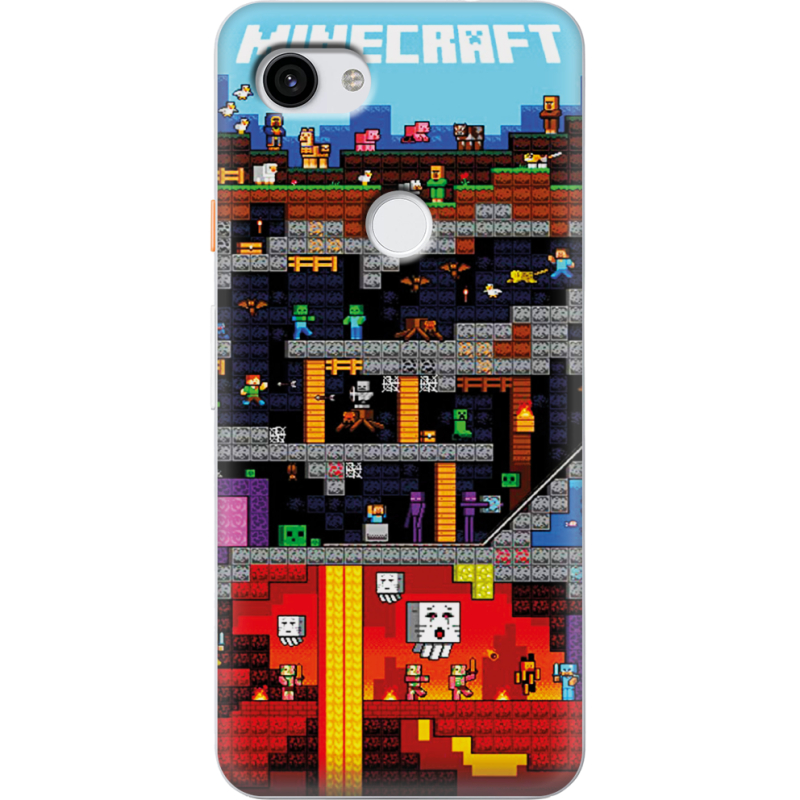 Чехол Uprint Google Pixel 3a Minecraft Lode Runner