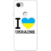 Чехол Uprint Google Pixel 3a I love Ukraine