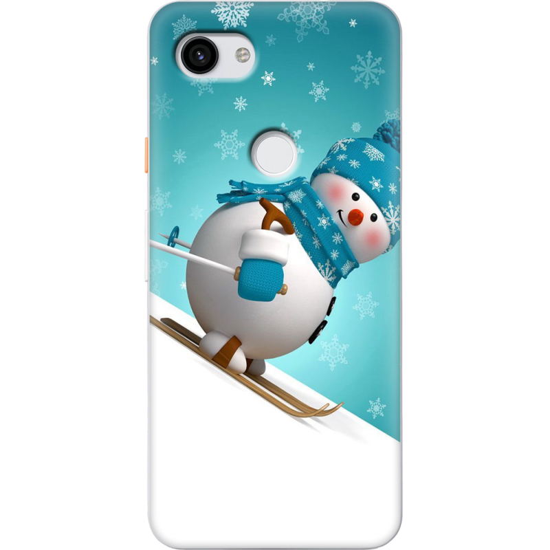 Чехол Uprint Google Pixel 3a Skier Snowman