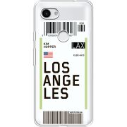 Прозрачный чехол Uprint Google Pixel 3a Ticket Los Angeles