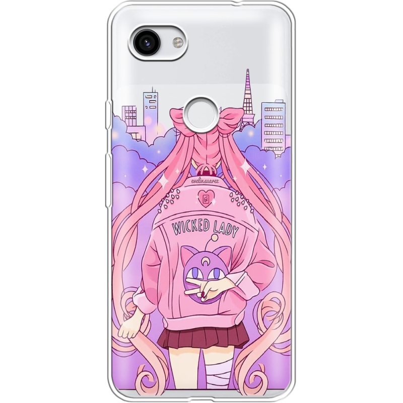 Прозрачный чехол Uprint Google Pixel 3a Wiked Lady
