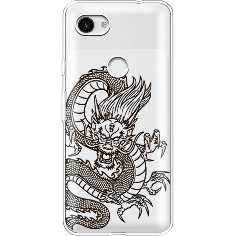 Прозрачный чехол Uprint Google Pixel 3a Chinese Dragon