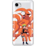 Прозрачный чехол Uprint Google Pixel 3a Naruto and Kurama