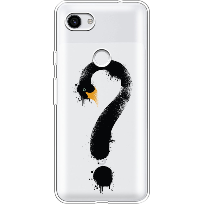 Прозрачный чехол Uprint Google Pixel 3a Swan question