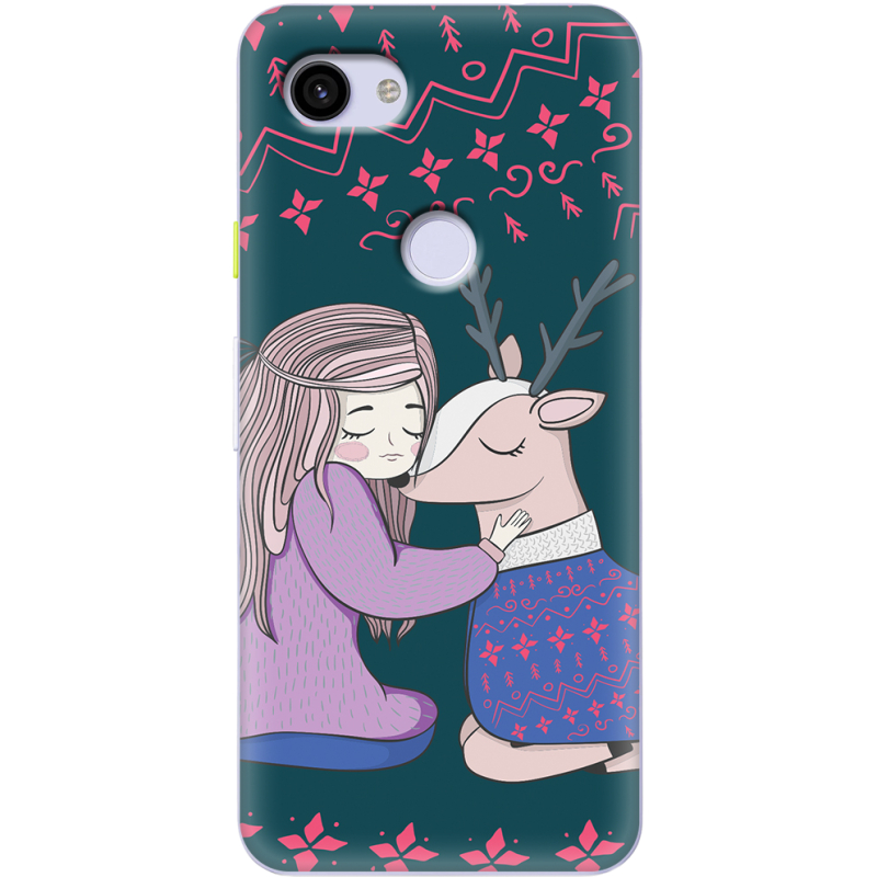 Чехол Uprint Google Pixel 3a XL Girl and deer