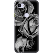 Чехол Uprint Google Pixel 3a XL Black and White Roses