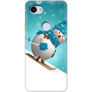 Чехол Uprint Google Pixel 3a XL Skier Snowman