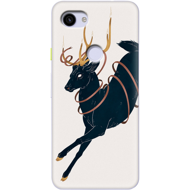 Чехол Uprint Google Pixel 3a XL Black Deer