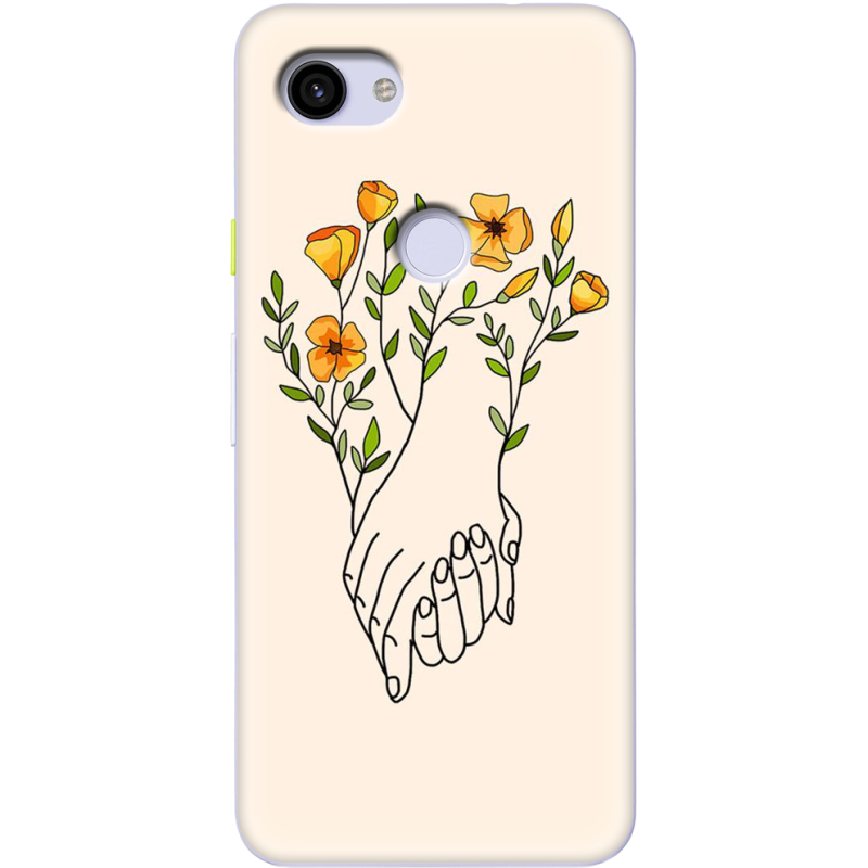 Чехол Uprint Google Pixel 3a XL Flower Hands