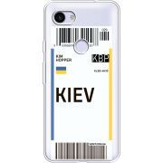 Прозрачный чехол Uprint Google Pixel 3a XL Ticket Kiev