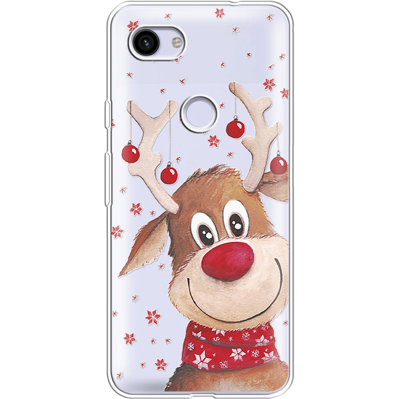 Прозрачный чехол Uprint Google Pixel 3a XL Winter Deer