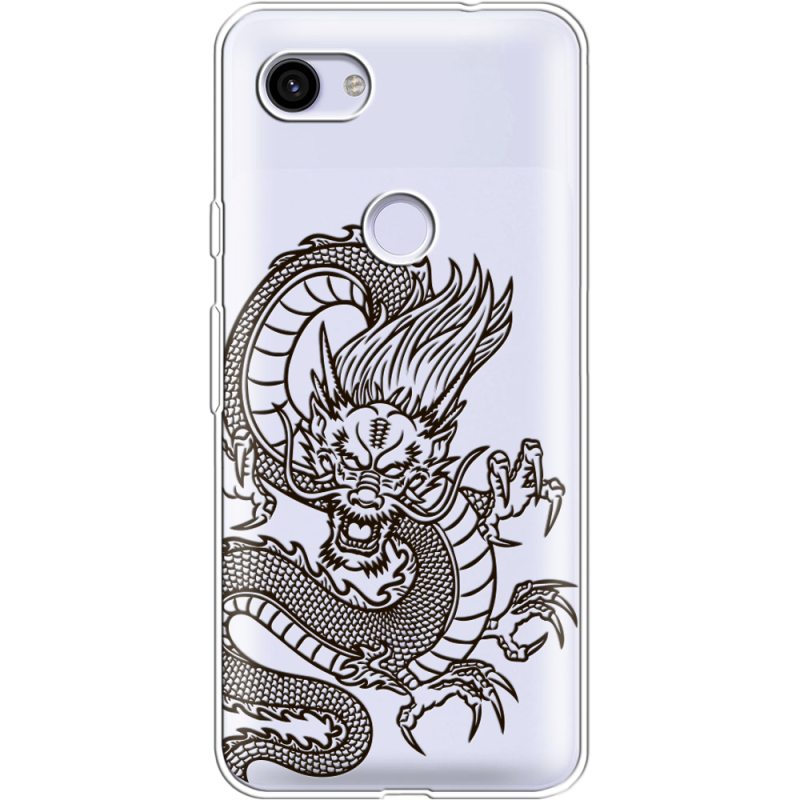 Прозрачный чехол Uprint Google Pixel 3a XL Chinese Dragon