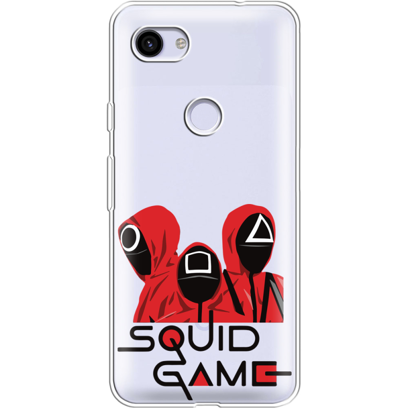 Прозрачный чехол Uprint Google Pixel 3a XL siquid game люди в красном