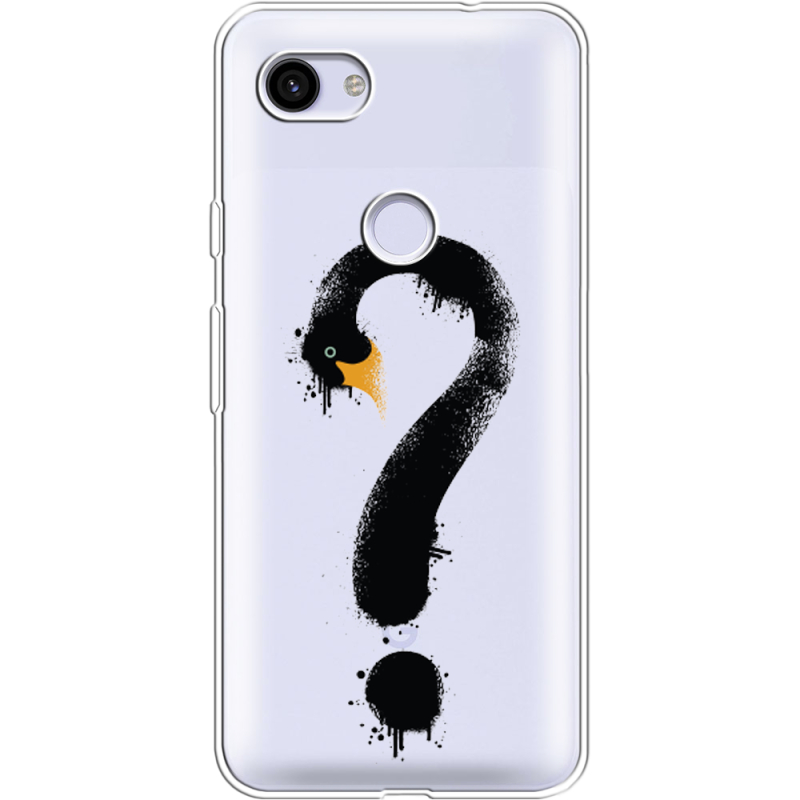 Прозрачный чехол Uprint Google Pixel 3a XL Swan question