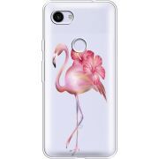 Прозрачный чехол Uprint Google Pixel 3a XL Floral Flamingo