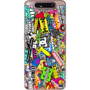 Чехол Uprint Samsung A805 Galaxy A80 Multicolored Inscriptions