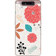 Чехол Uprint Samsung A805 Galaxy A80 Line Flowers