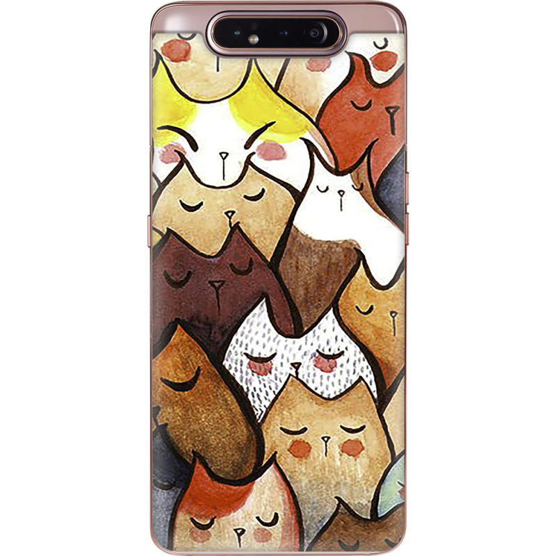 Чехол Uprint Samsung A805 Galaxy A80 Sleepy Cats