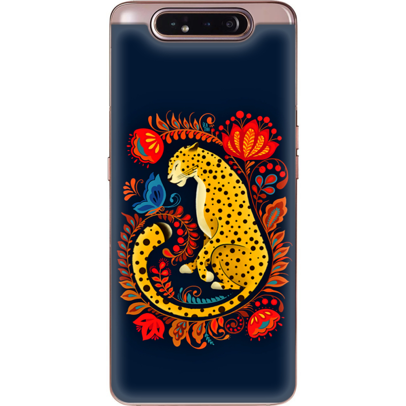 Чехол Uprint Samsung A805 Galaxy A80 Petrykivka Leopard