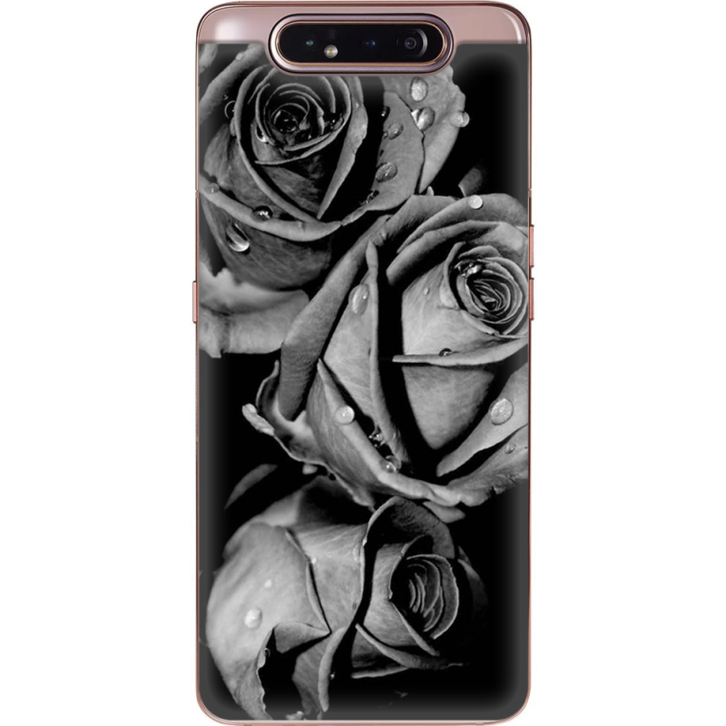 Чехол Uprint Samsung A805 Galaxy A80 Black and White Roses