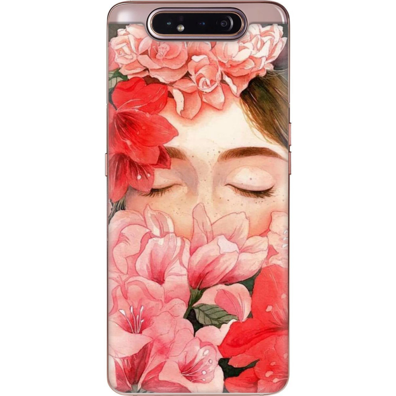 Чехол Uprint Samsung A805 Galaxy A80 Girl in Flowers