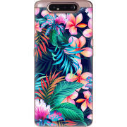 Чехол Uprint Samsung A805 Galaxy A80 flowers in the tropics