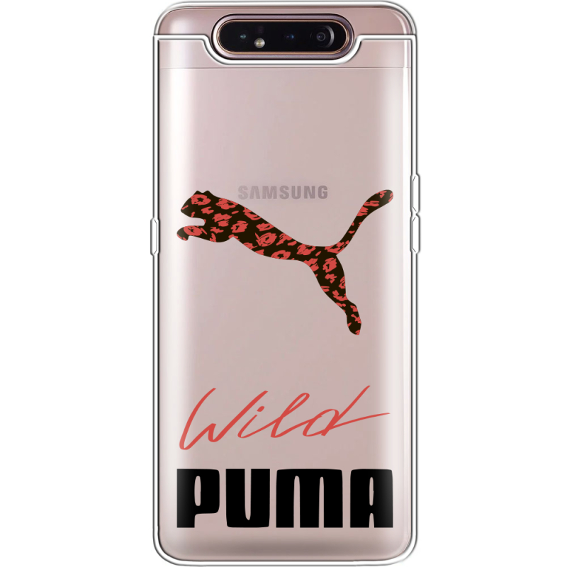 Прозрачный чехол Uprint Samsung A805 Galaxy A80 Wild Cat