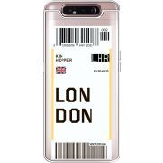 Прозрачный чехол Uprint Samsung A805 Galaxy A80 Ticket London
