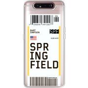 Прозрачный чехол Uprint Samsung A805 Galaxy A80 Ticket Springfield