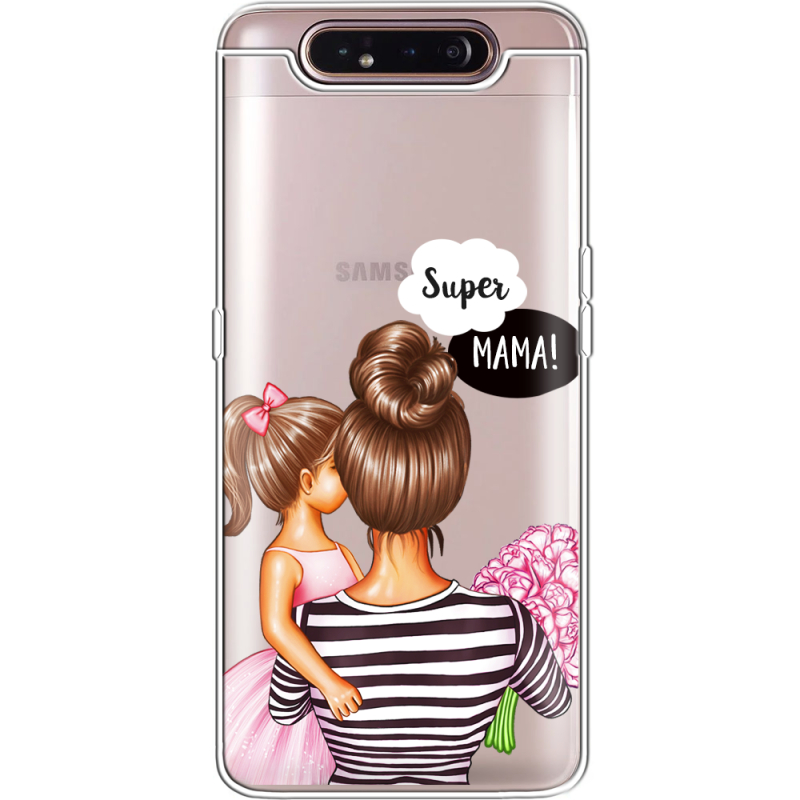 Прозрачный чехол Uprint Samsung A805 Galaxy A80 Super Mama and Daughter