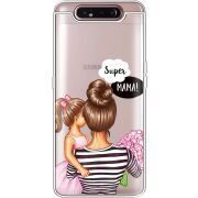 Прозрачный чехол Uprint Samsung A805 Galaxy A80 Super Mama and Daughter