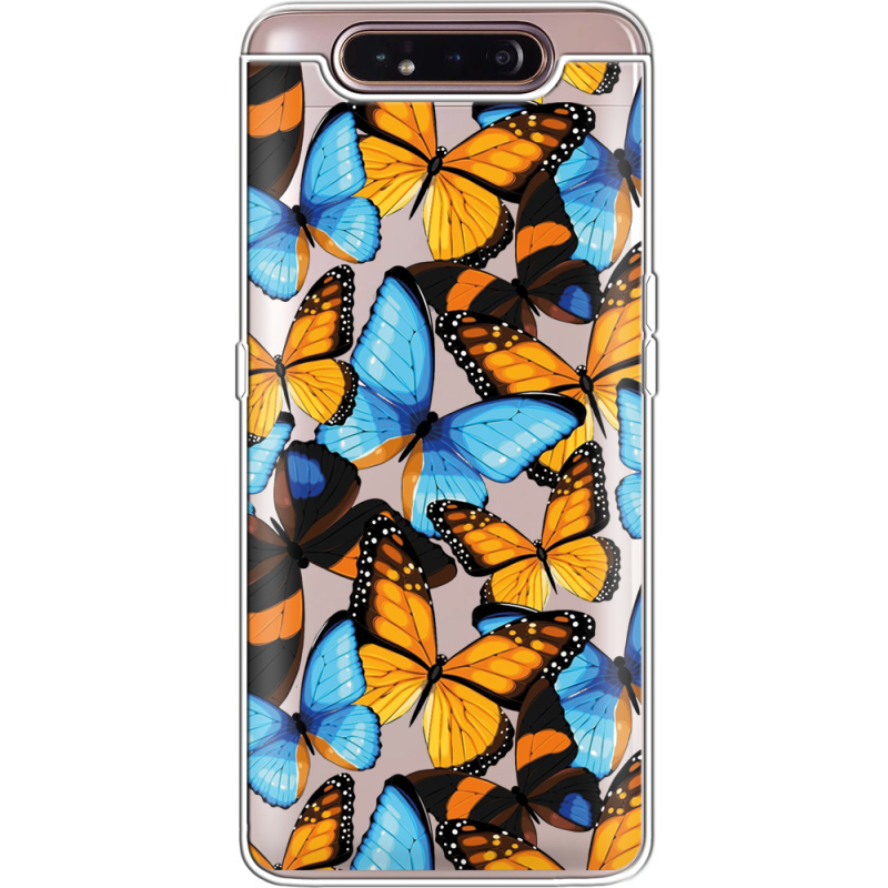 Прозрачный чехол Uprint Samsung A805 Galaxy A80 Butterfly Morpho