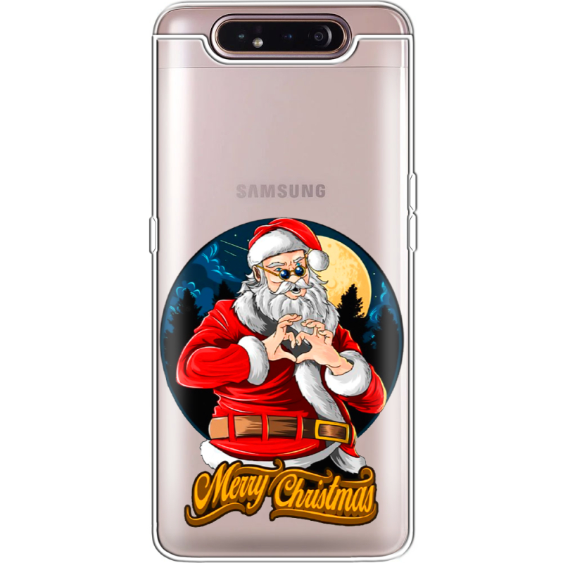 Прозрачный чехол Uprint Samsung A805 Galaxy A80 Cool Santa