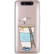 Прозрачный чехол Uprint Samsung A805 Galaxy A80 Segull in Cofee Pool