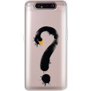 Прозрачный чехол Uprint Samsung A805 Galaxy A80 Swan question