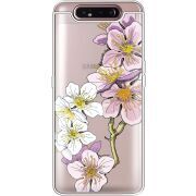 Прозрачный чехол Uprint Samsung A805 Galaxy A80 Cherry Blossom