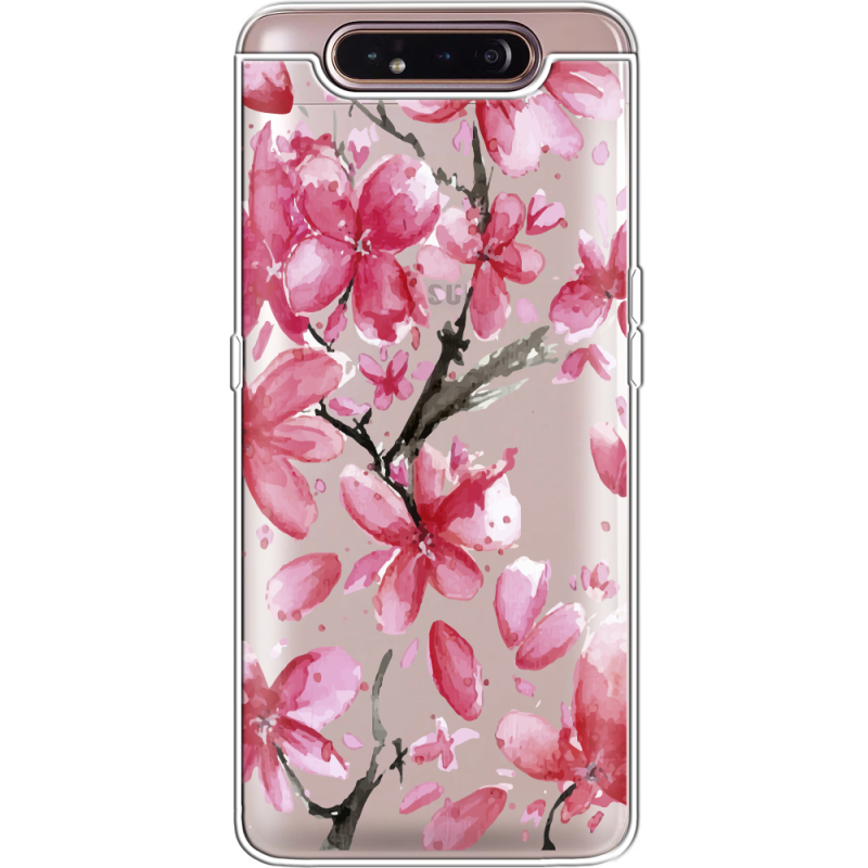 Прозрачный чехол Uprint Samsung A805 Galaxy A80 Pink Magnolia