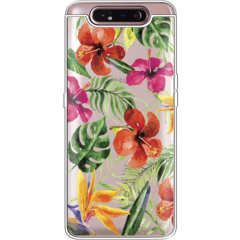 Прозрачный чехол Uprint Samsung A805 Galaxy A80 Tropical Flowers