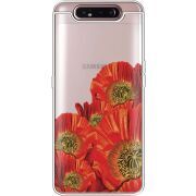 Прозрачный чехол Uprint Samsung A805 Galaxy A80 Red Poppies