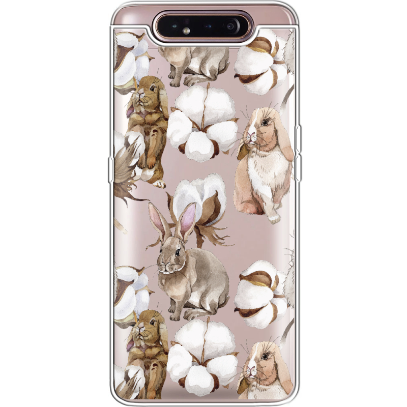 Прозрачный чехол Uprint Samsung A805 Galaxy A80 Cotton and Rabbits