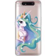 Чехол со стразами Samsung A805 Galaxy A80 Unicorn Queen