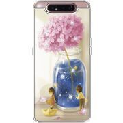 Чехол со стразами Samsung A805 Galaxy A80 Little Boy and Girl